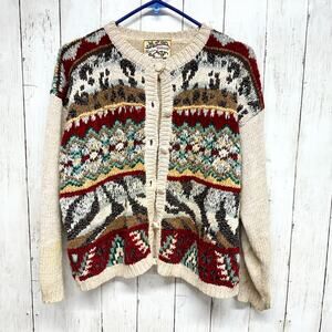 Warm multi Patterned Cardigan Heirloom Collectables